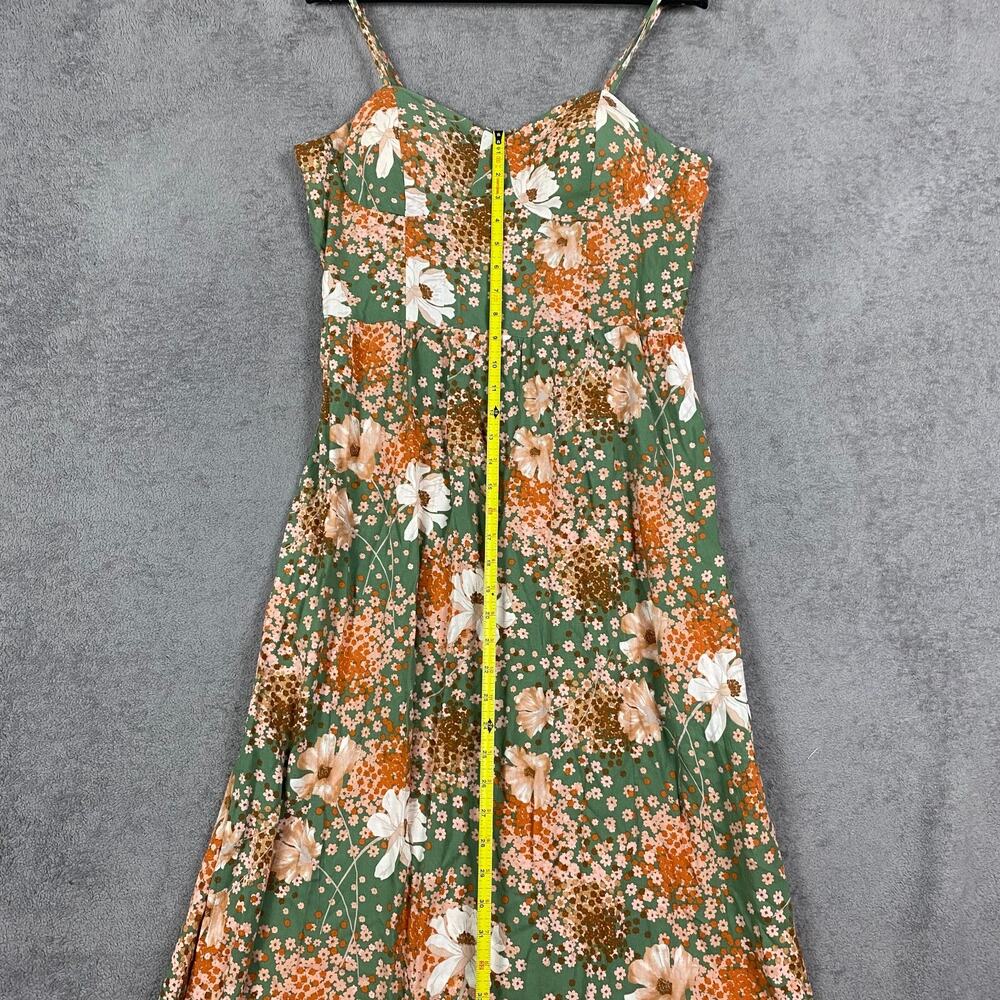 Lily Rose Maxi Dress Womens XL Green Floral Prairie Cottgecore Bohemian NWT - Picture 13 of 14